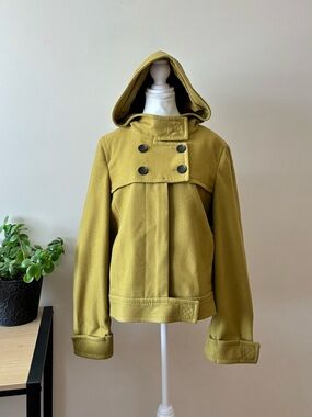 BCBGMaxAzria Hooded Peacoat Jacket